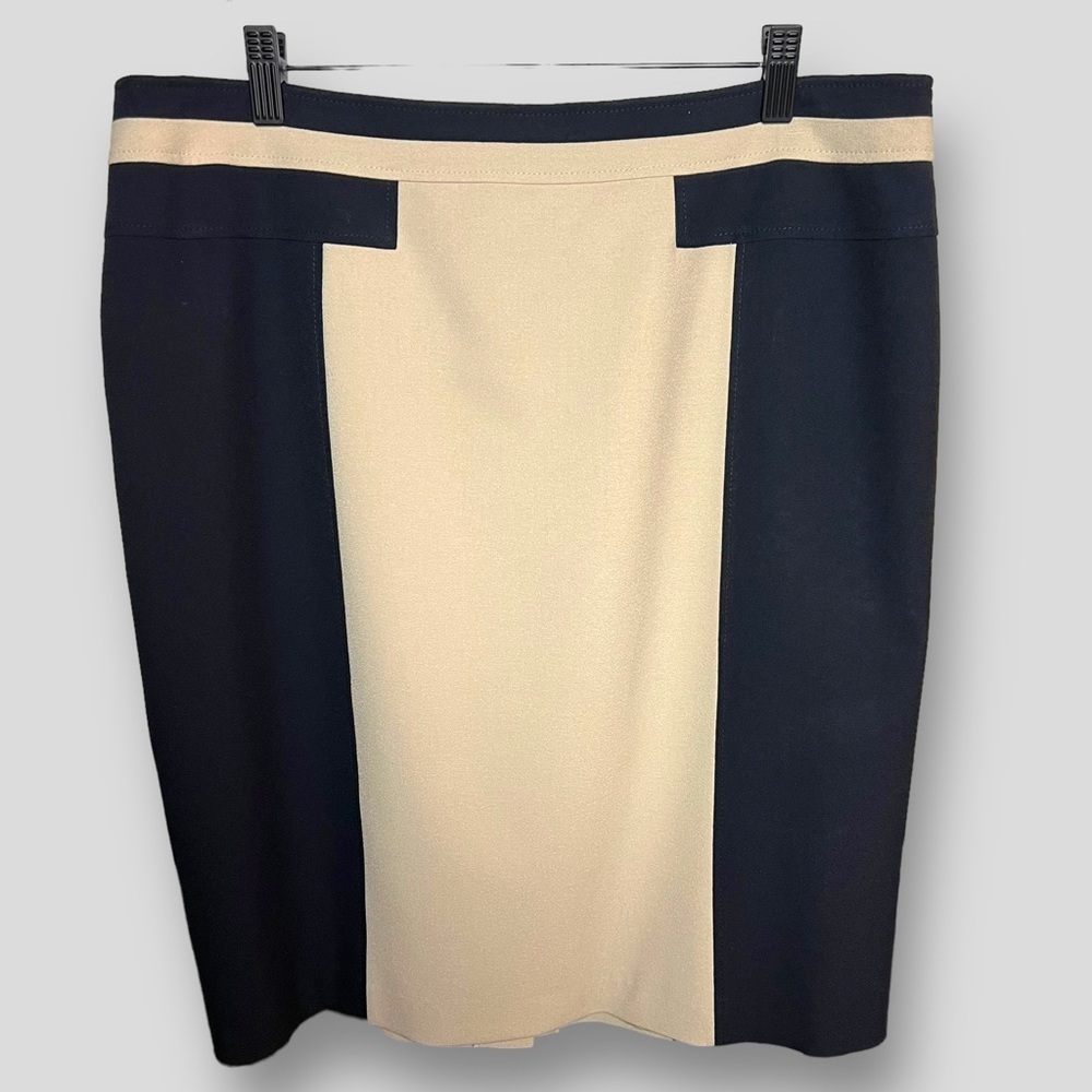 BASLER BLACK AND CREAM COLORED SKIRT.